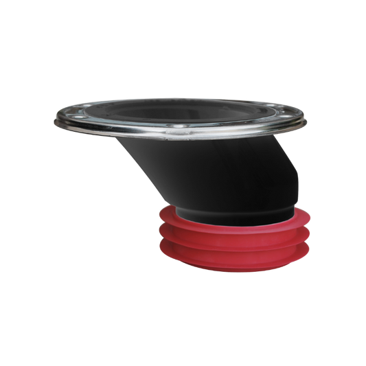 Closet Flange, Offset Gasket, Stainless Steel Swivel Ring