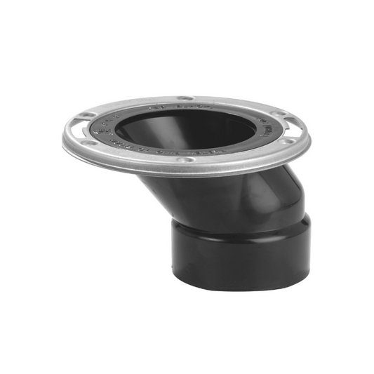 Closet Flange, Open Offset w/ Stainless Steel Ring