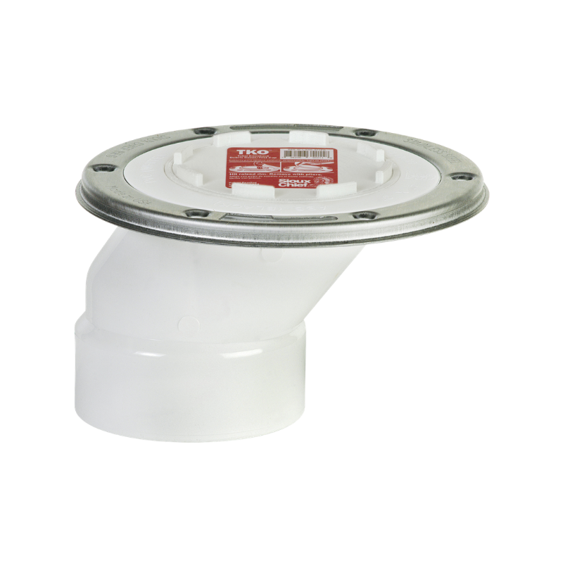 Closet Flange, TKO Offset Stainless Steel Swivel