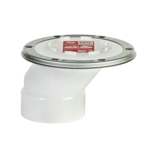Closet Flange, TKO Offset Stainless Steel Swivel